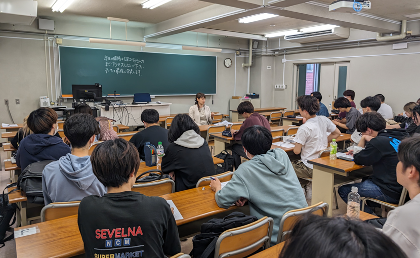東京富士大学様主催「社長と語る会」に背板が登壇